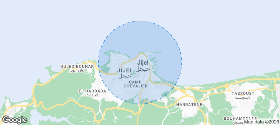 جيجل Airbnb map